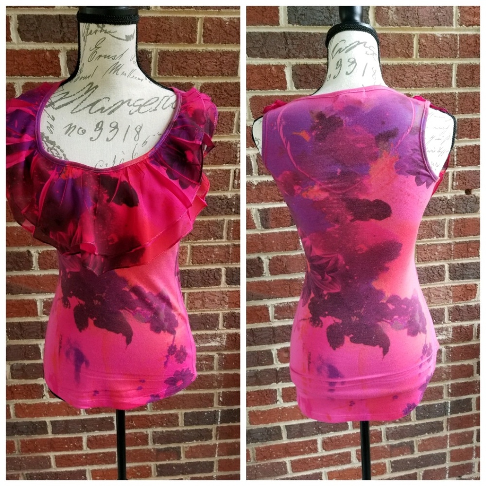 Fleurish Pink Tank Top